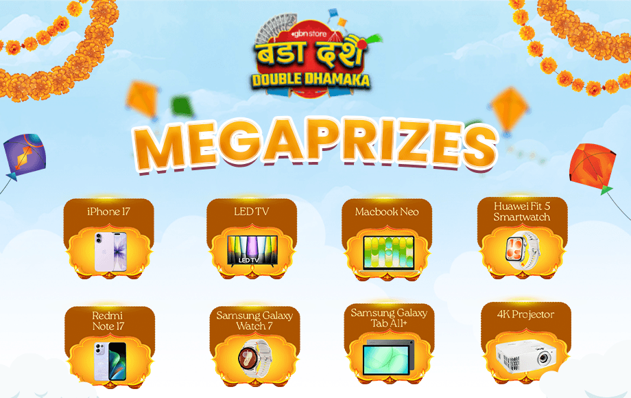 MegaPrizes Dashain Double Dhamaka Offer