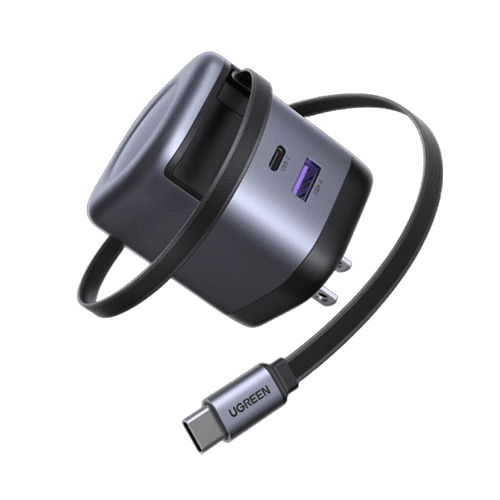 UGREEN Nexode 65W Charger with Retractable USB-C Cable